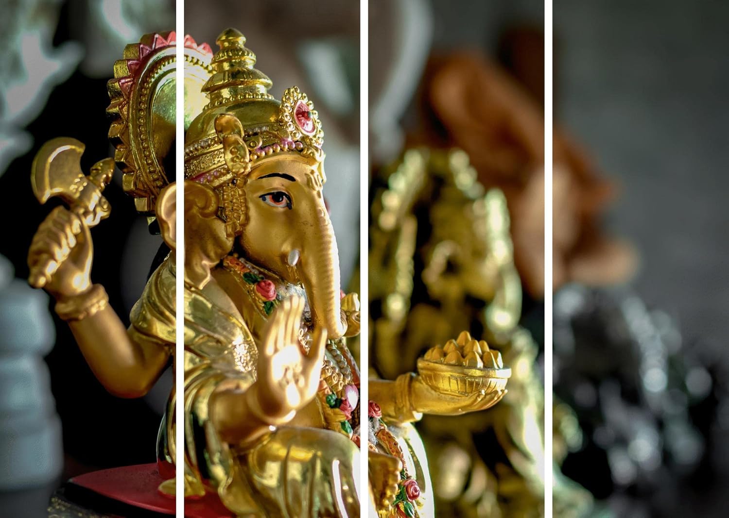 inep-b0bbp8vgbh-brown-wooden-multi-frame-ganesha-wall-art-brightening-a-bedroom-wall.jpg